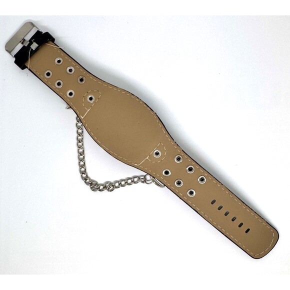 Vtg New Ladies Mens Unisex Skull Watch Silver Face Fresh Battery Item #1110 - Picture 4 of 4